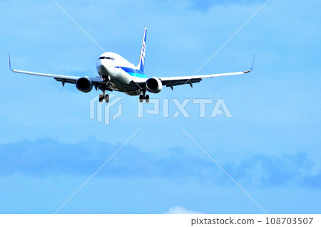 Osaka International Airport ANA Airplane Landing Ready Senri Kawajiri 108703507