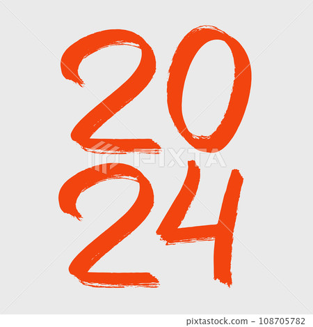 Happy new year 2024 banner, poster, greeting card 108705782