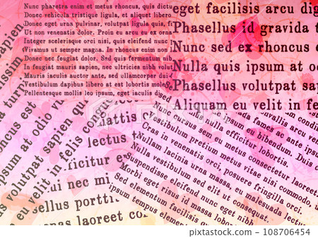 English collage style heart background 108706454