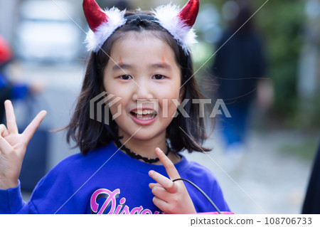 Cute kids enjoying Halloween Cute kids enjoying Halloween 108706733