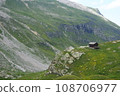 Refuge hut and large-scale Alps in France 108706977