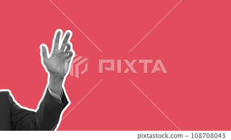 business man hand empty isolated background gesture male human concept. business man hand empty isolated background gesture male human concept. 108708043