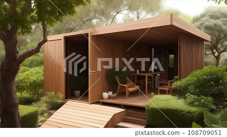 現代設計的森林別墅 現代設計的森林別墅 108709051