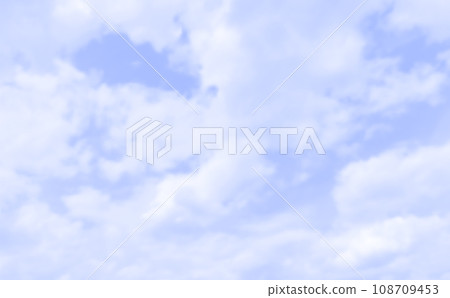 Aesthetic Sky Background. Realistic Vector Clouds 108709453