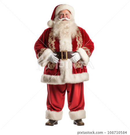 Santa Claus isolated on white background. Generative AI 108710584
