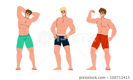 muscle man vector muscle man vector 108711415