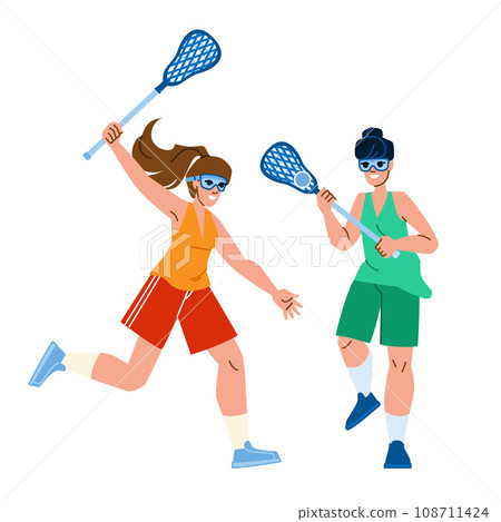 lacrosse sport woman vector lacrosse sport woman vector 108711424