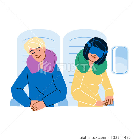 sleep in plane vector sleep in plane vector 108711452