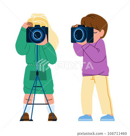 kid photographer vector kid photographer vector 108711460