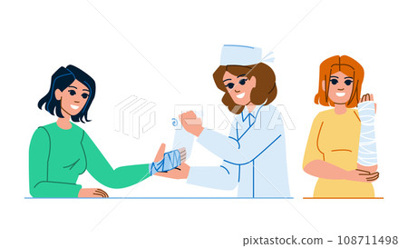 bandage hand vector bandage hand vector 108711498