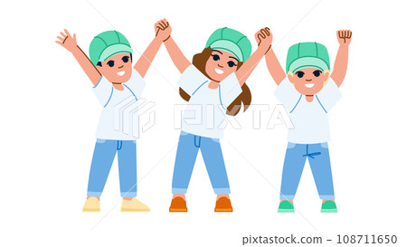 volunteering kid vector volunteering kid vector 108711650