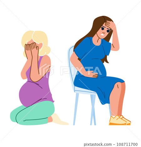 stress pregnancy vector stress pregnancy vector 108711700