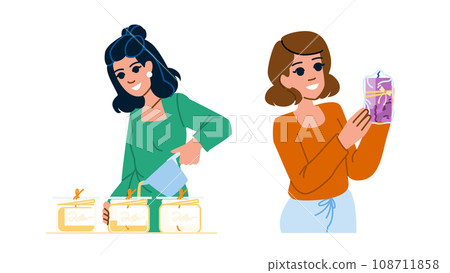 closeup candle making vector closeup candle making vector 108711858