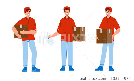 package courier box vector package courier box vector 108711924