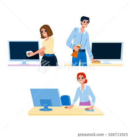 professional cleaning office vector 108711925
