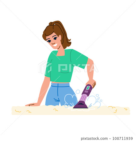 service steam cleaning vector 108711939