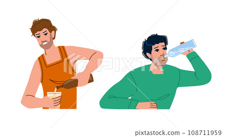 addiction man alcohol vector addiction man alcohol vector 108711959