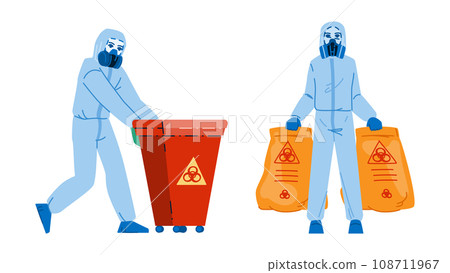 trash hazardous waste management vector trash hazardous waste management vector 108711967