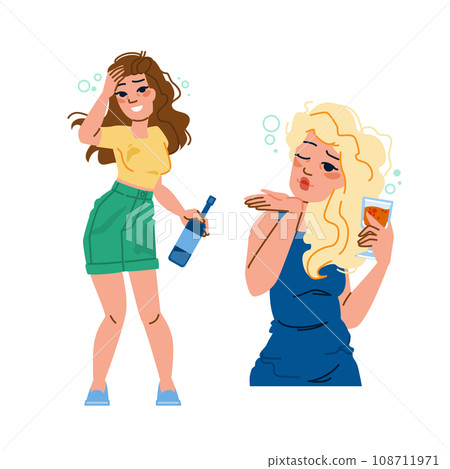 night drunk woman vector night drunk woman vector 108711971