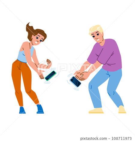 technology dropping phone vector 108711973