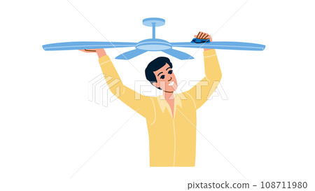 dirt cleaning fan vector dirt cleaning fan vector 108711980