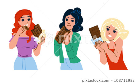 sweet chocolate woman vector sweet chocolate woman vector 108711982