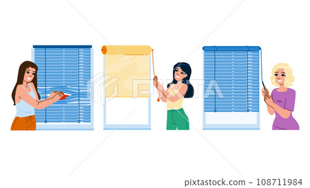 room blinds vector room blinds vector 108711984
