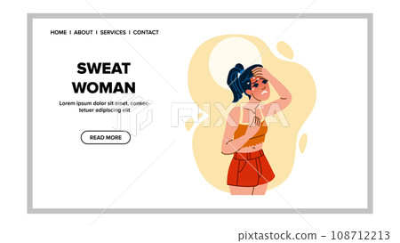 exercise sweat woman vector exercise sweat woman vector 108712213