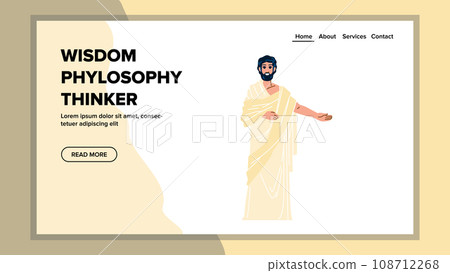 culture wisdom phylosophy thinker vector 108712268