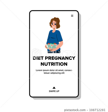 woman diet pregnancy nutrition vector 108712281