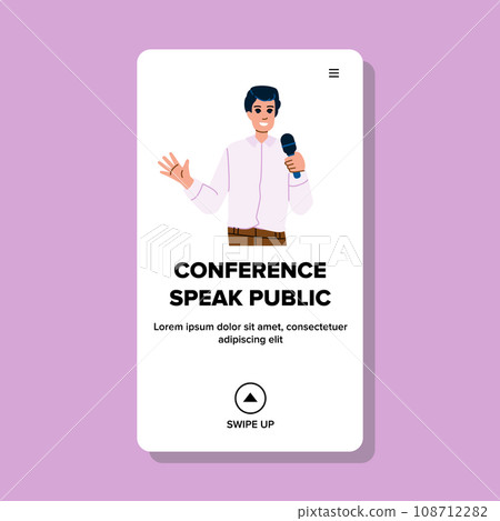 seminar conference speak public vector 108712282