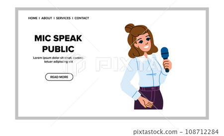 conference mic speak public vector conference mic speak public vector 108712284