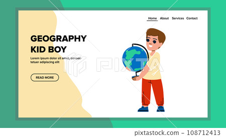 geography kid boy vector 108712413