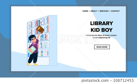 library kid boy vector 108712453