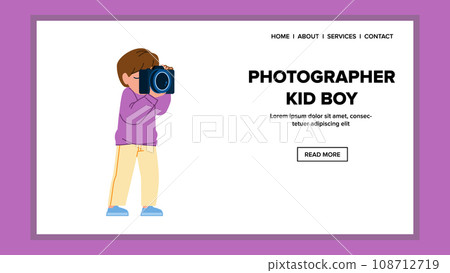 photographer kid boy vector photographer kid boy vector 108712719