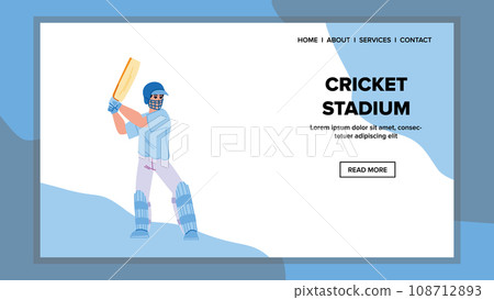 cricket stadium vector cricket stadium vector 108712893