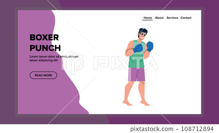 boxer punch vector boxer punch vector 108712894
