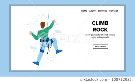 climb rock vector 108712925