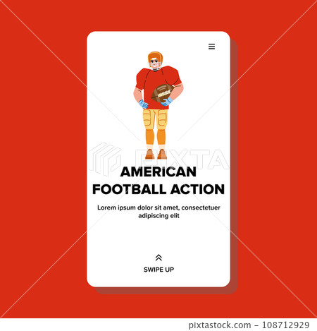 american football action vector american football action vector 108712929