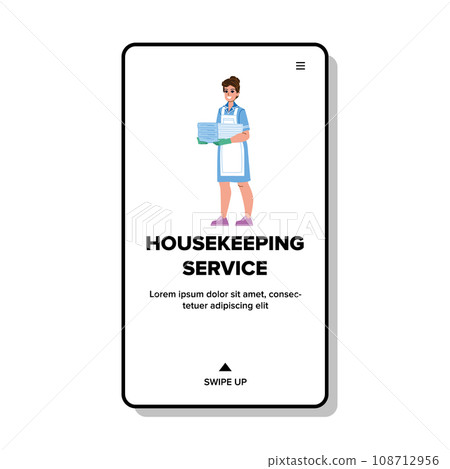housekeeping service vector 108712956