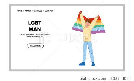 lgbt man vector 108713001