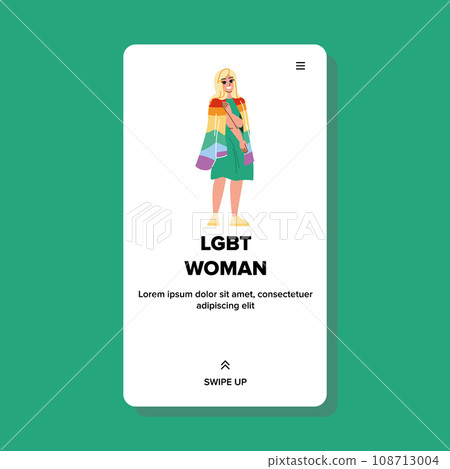 lgbt woman vector lgbt woman vector 108713004