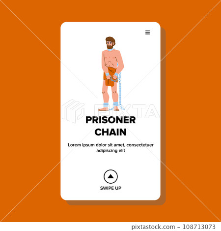 prisoner chain vector prisoner chain vector 108713073