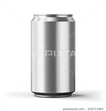 Aluminum Beverage Can Isolated on White Background. Generative ai 108713965