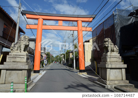 京都市北區紫野今宮神社參道鳥居 京都市北區紫野今宮神社參道鳥居 108714487