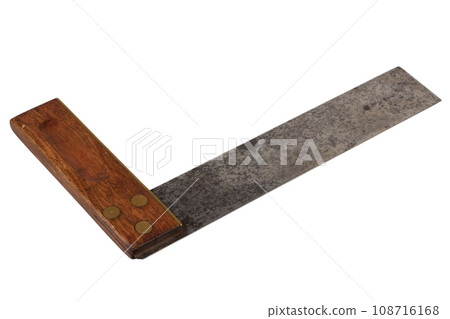 Vintage retro framing setsquare 108716168