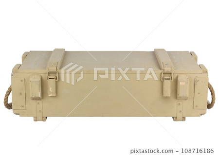 Army ammunition yellow colored crate. Army ammunition yellow colored crate. 108716186