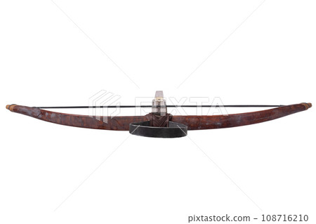 vintage crossbow isolated on white 108716210