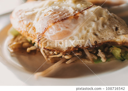 Banh Xeo, Vietnamese Stuffed Rice Pancake, popular food menu in Vietnam and Lao Banh Xeo, Vietnamese Stuffed Rice Pancake, popular food menu in Vietnam and Lao 108716542