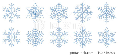 Snowflake winter Christmas icon Snowflake winter Christmas icon 108716805